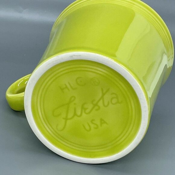Fiesta HLC Fiestaware Cup Mug Tom & Jerry O Ring Handle Lemongrass Lime Green - Picture 5 of 11